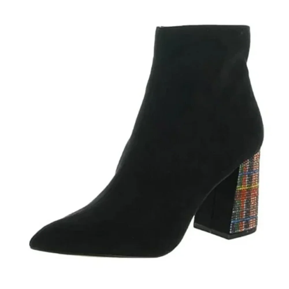 Betsey Johnson kassie Black Suede NIB